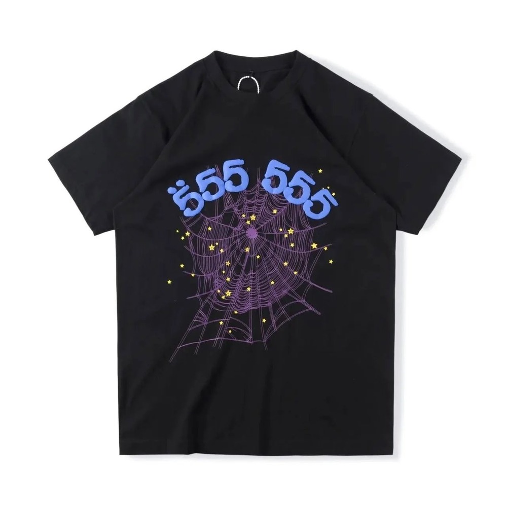 Sp5der 555 555 Spider Web‎ Graphic Tee Black XL New With Tags